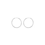Sterling Silver 20mm Hoop Earrings image 0