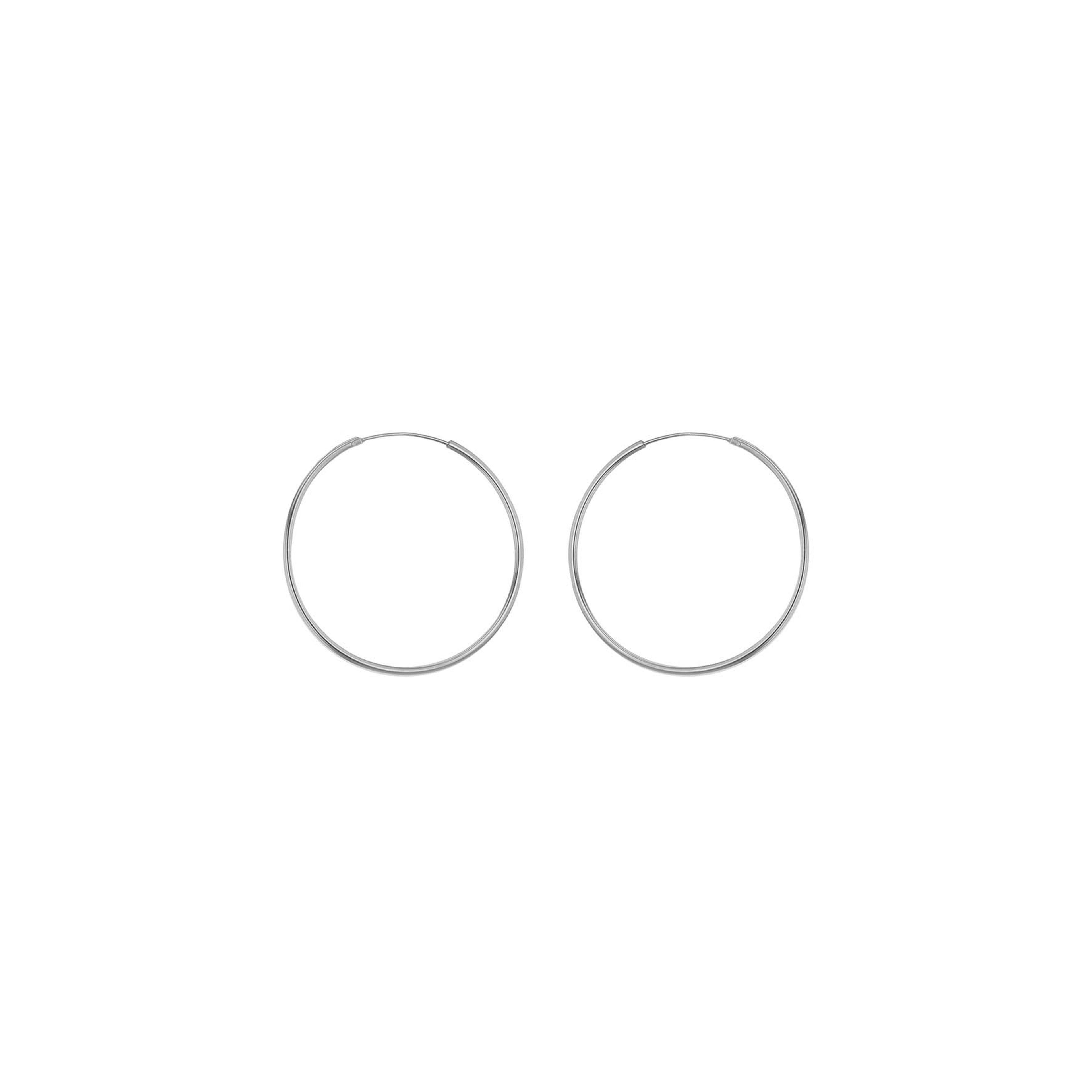 Sterling Silver 20mm Hoop Earrings image 0