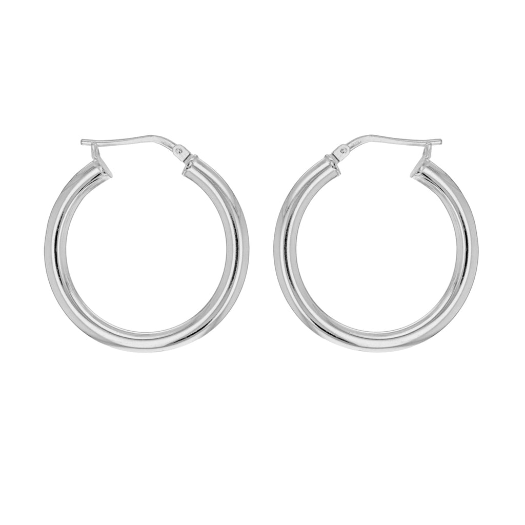 Sterling Silver 26mm Creole Earrings image 0