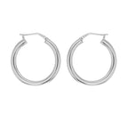 Sterling Silver 26mm Creole Earrings image 0