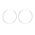 Sterling Silver 70mm Classic Hoop Earrings image 0