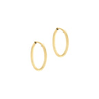 Yellow Gold Vermeil 20mm Thin Hoops image 1