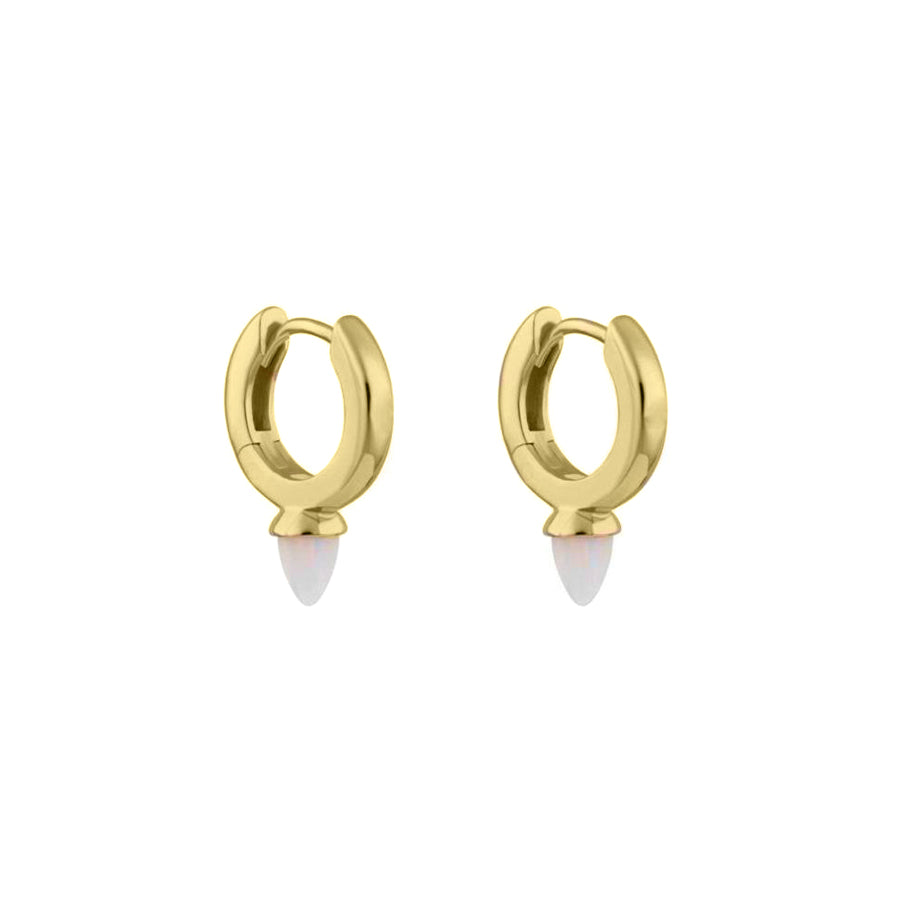 Gold Vermeil Mini Freddie Opal Drop Huggies image 0