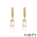 Yellow Gold Vermeil Alma Drop Huggies image 0