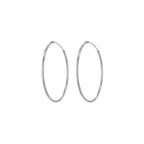 Sterling Silver 35mm Hoop Earrings image 1