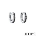 Sterling Silver Mini Stone Set Lana Huggies image 0