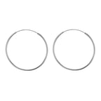 Sterling Silver 50mm Hoop Earrings image 0
