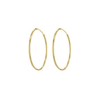 Yellow Gold Vermeil 35mm Classic Hoop Earrings image 2