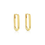 Gold Vermeil Rectangular Sia Huggies image 0