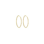 Yellow Gold Vermeil 16mm Classic Hoop Earrings image 2