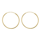 Yellow Gold Vermeil 50mm Classic Hoop Earrings image 0