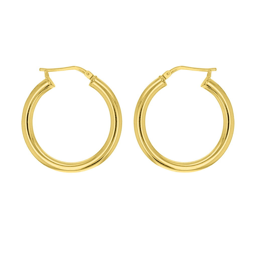 Gold Vermeil 26mm Creole Hoop Earrings image 0