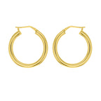 Gold Vermeil 26mm Creole Hoop Earrings image 0
