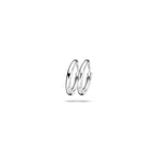 14ct White Gold Solid 10mm Huggie Earrings image 3