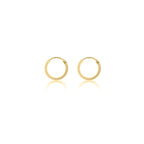 Yellow Gold Vermeil 12mm Classic Hoop Earrings image 0