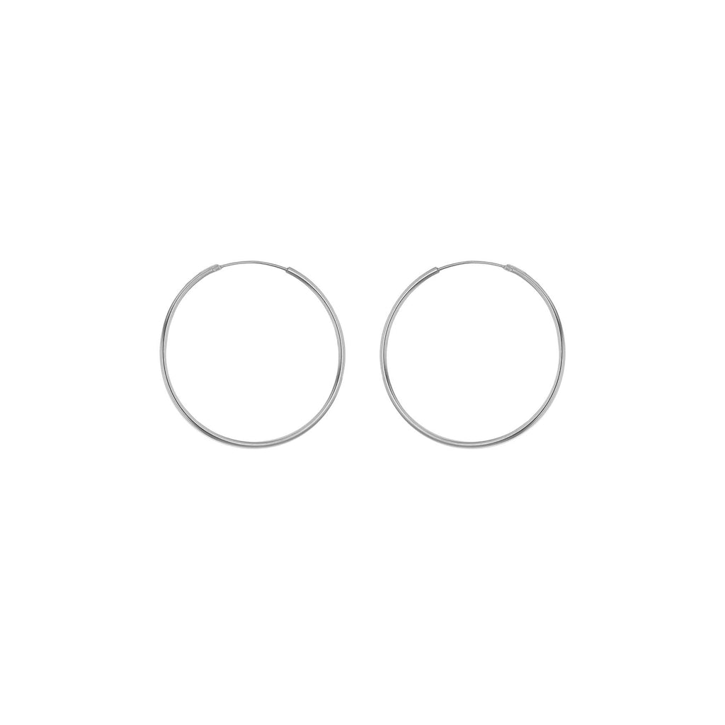 Sterling Silver 25mm Hoop Earrings image 0