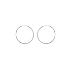 Sterling Silver 25mm Hoop Earrings image 0