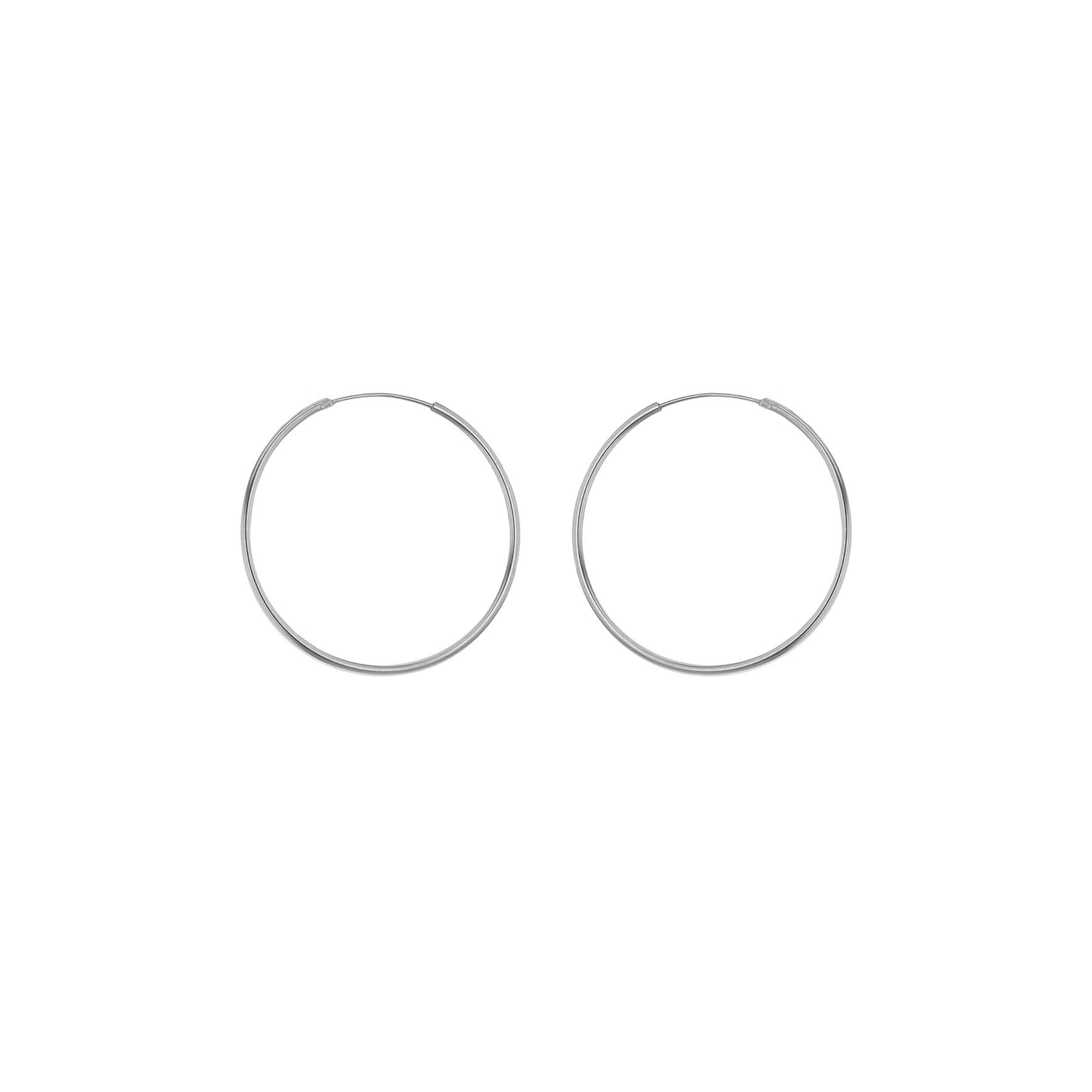 Sterling Silver 25mm Hoop Earrings image 0