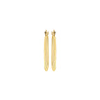 9ct Yellow Gold 24mm Graduated Creole Earrings image 2