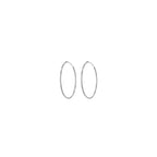 Sterling Silver 20mm Hoop Earrings image 1