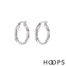 Load image into Gallery viewer, 9ct gold georgie hoops
