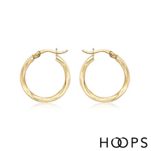 Load image into Gallery viewer, 9ct gold georgie hoops yellow gold
