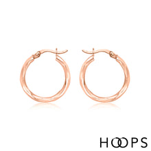 Load image into Gallery viewer, 9ct gold georgie hoops rose gold
