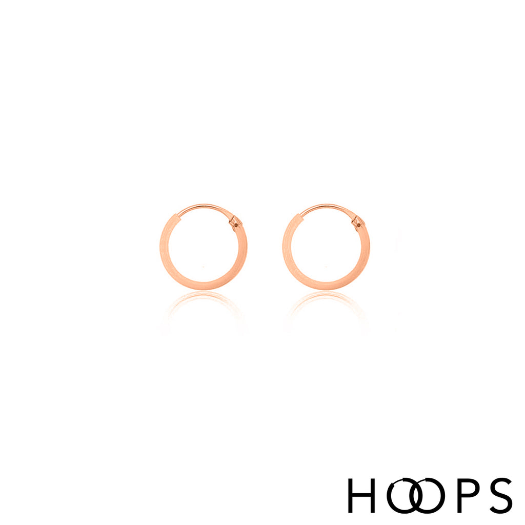 Rose Gold Vermeil Classic Small Hoops