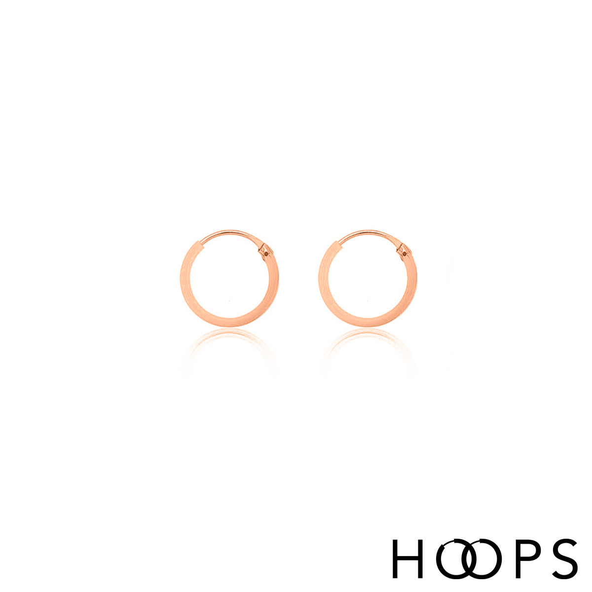 Rose Gold Vermeil Classic Small Hoops