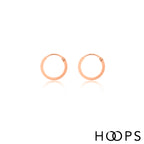 Rose Gold Vermeil Classic Small Hoops