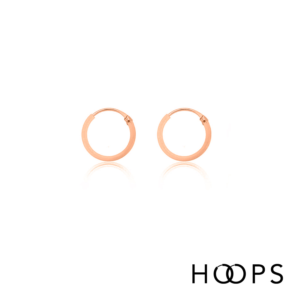 Rose Gold Vermeil Classic Small Hoops