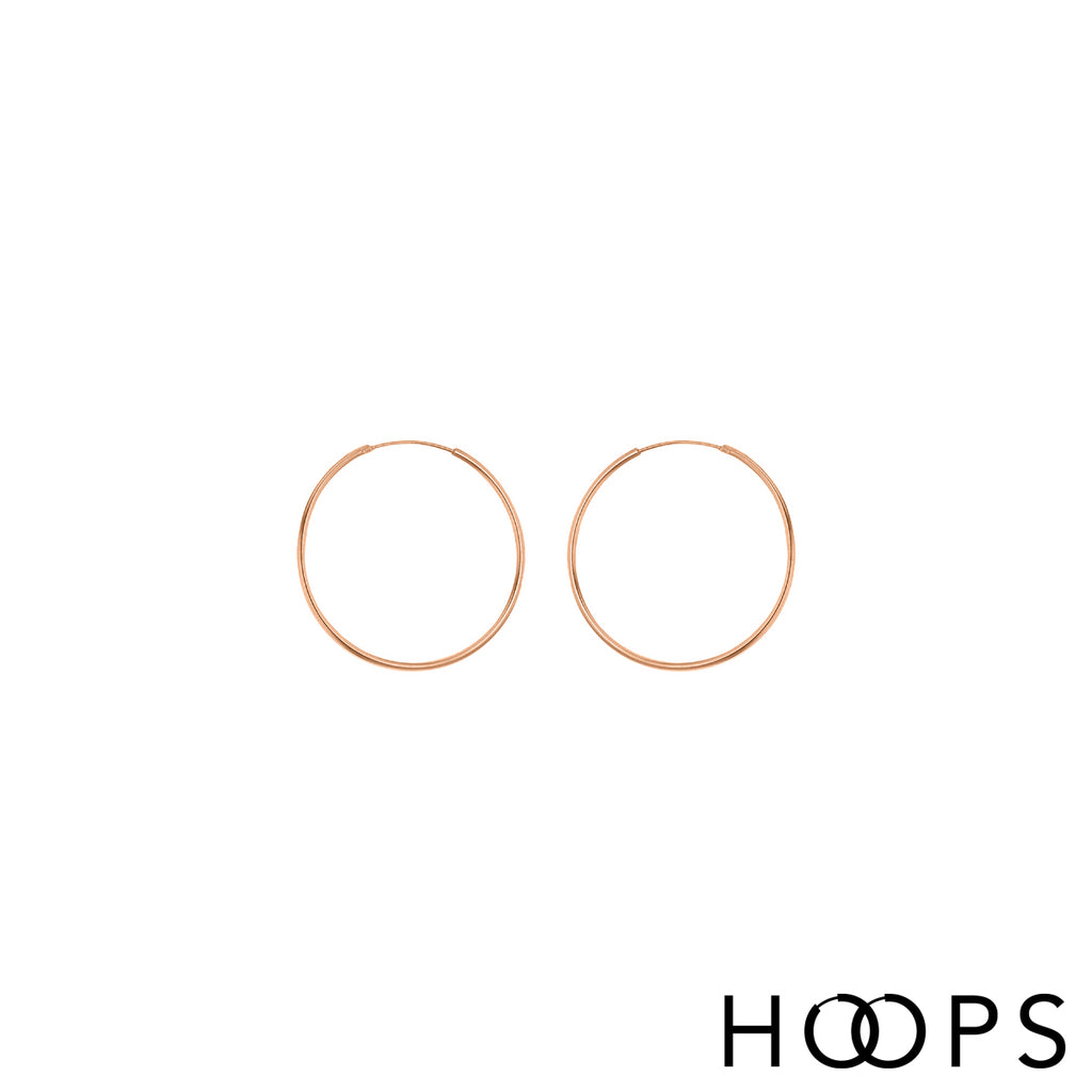 Rose Gold Vermeil Classic Small Hoops
