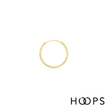 Load image into Gallery viewer, 9ct Yellow Gold Classic Small Sleeper Hoops
