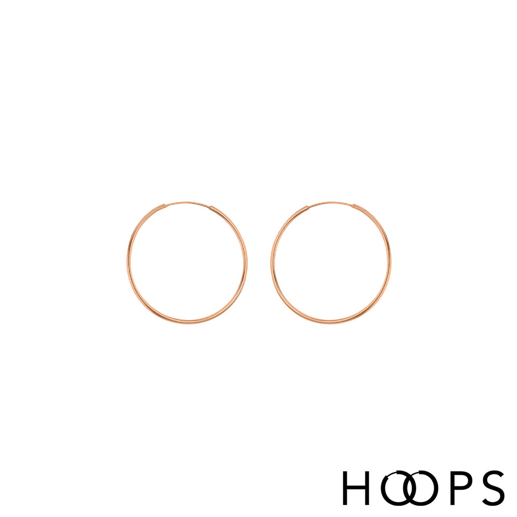 Rose Gold Vermeil Classic Small Hoops