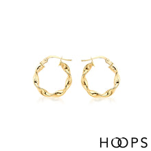 Load image into Gallery viewer, 9ct Yellow Gold Ava Hoops
