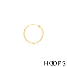 Load image into Gallery viewer, 9ct Yellow Gold Classic Small Sleeper Hoops
