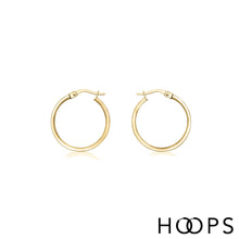 Load image into Gallery viewer, 9ct White Gold Roz Creole Hoops
