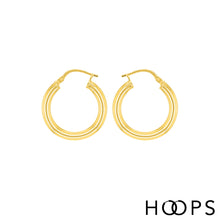 Load image into Gallery viewer, Round Classic Silver Venice Hoops
