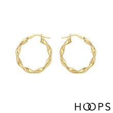 Load image into Gallery viewer, 9ct Yellow Gold Ava Hoops
