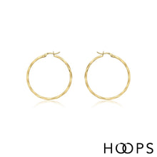 Load image into Gallery viewer, 9ct Yellow Gold Diana Hoops
