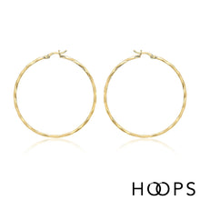 Load image into Gallery viewer, 9ct Yellow Gold Diana Hoops
