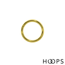 Load image into Gallery viewer, Gold Clicker Ring Hoop
