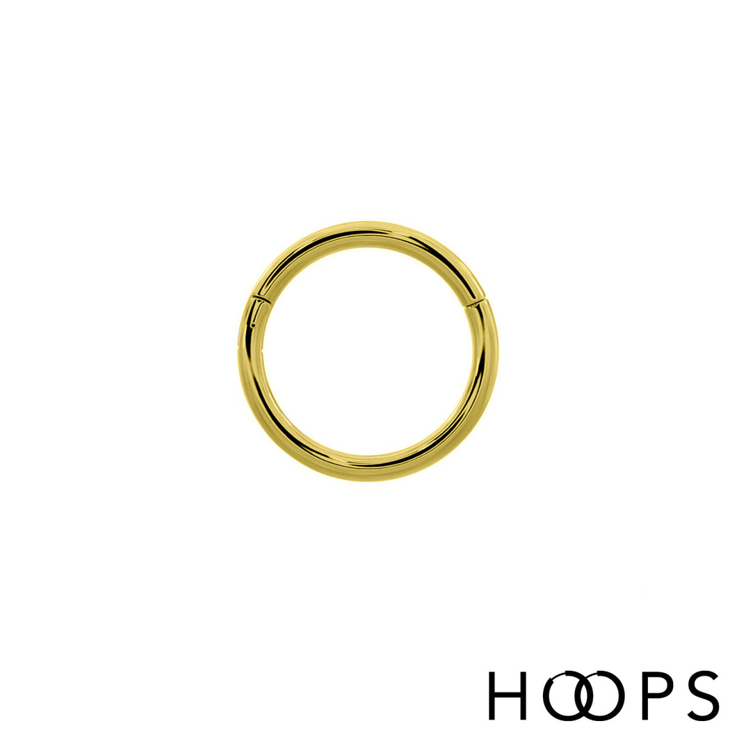 Gold Clicker Ring Hoop