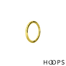 Load image into Gallery viewer, Gold Clicker Ring Hoop
