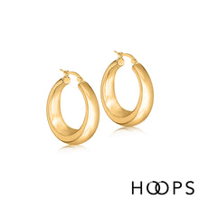 Load image into Gallery viewer, Geneva Silver Hoop Earrings
