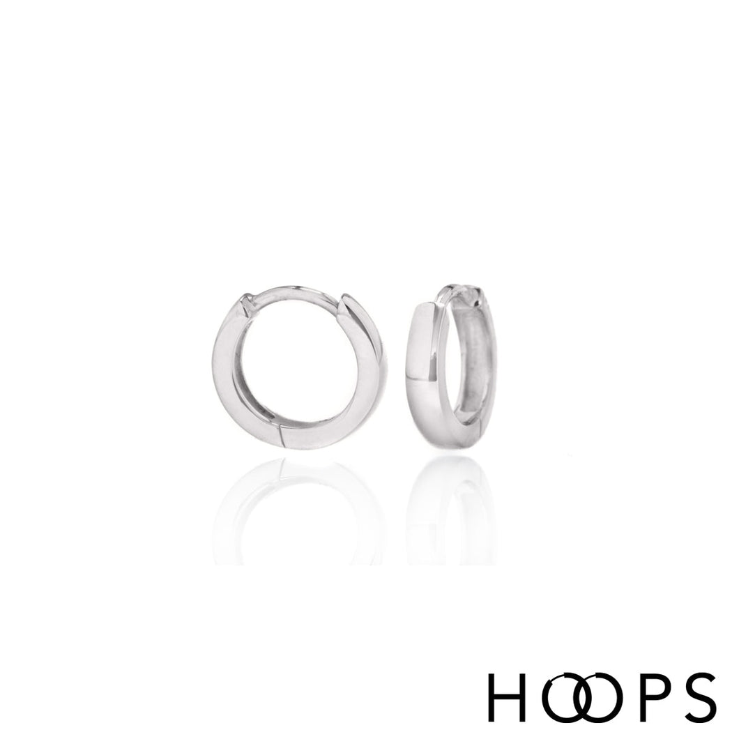 Jane Silver Huggy Hoops