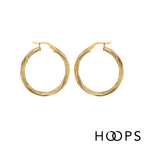 Yellow Gold Vermeil 30mm Signature Twist Hoops