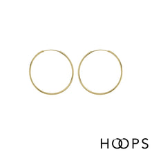 Load image into Gallery viewer, 9ct Yellow Gold Medium Classic Hoops
