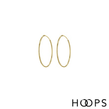 Load image into Gallery viewer, 9ct Yellow Gold Medium Classic Hoops
