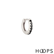 Load image into Gallery viewer, Mini Lana Silver Clicker Huggy Hoop Earring
